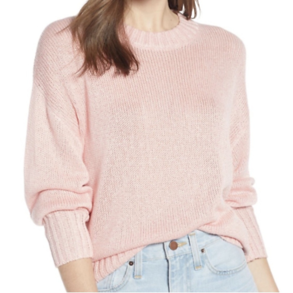 New pink oversized sweater